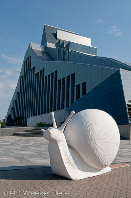 Latvia-Riga-Snails-Contemporary-Art-national-library