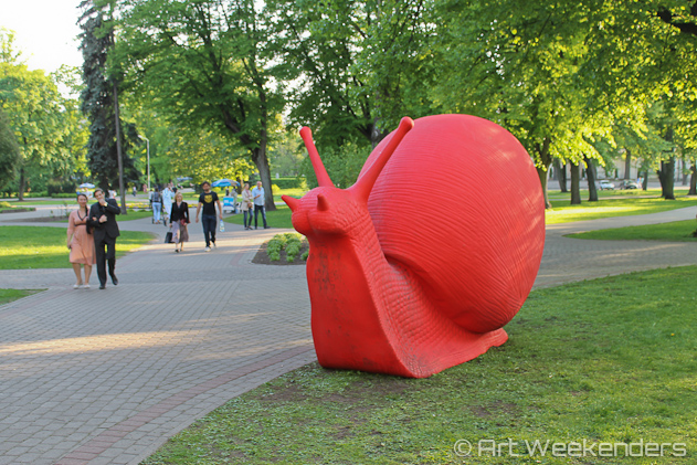 Latvia-Snails-In-Riga-Park
