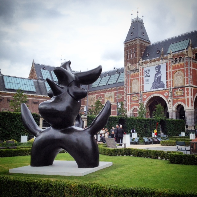 Free Outdoor Events In Amsterdam This summer: Miro-in-Rijksmuseum-gardens-Amsterdam