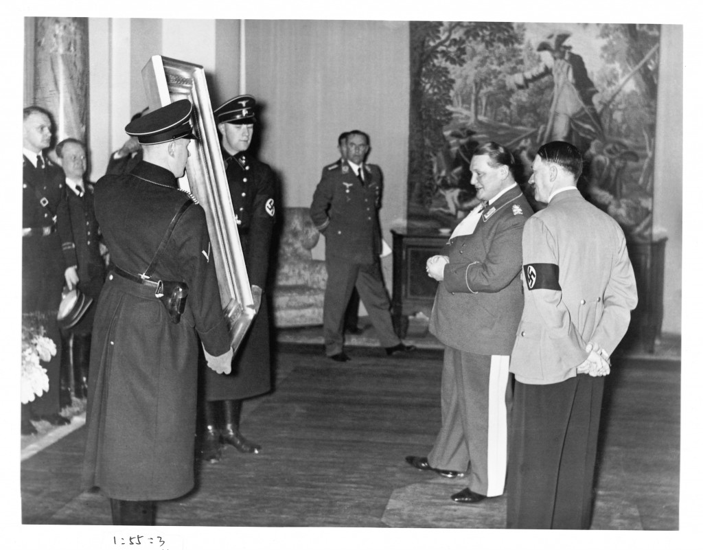 Art second world war Hitler and Goering with Painting (Library of Congress, Washington, D.C.)
